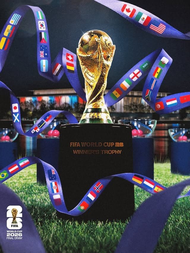 FIFA World Cup 2026 trophy final draw artwork